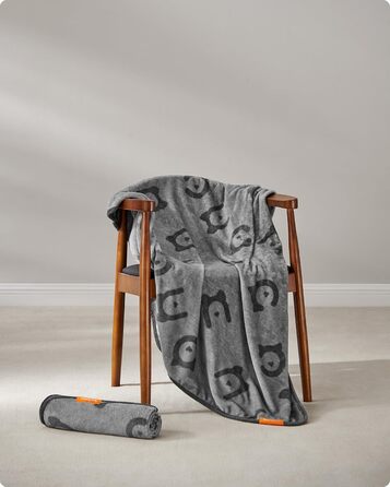 Ковдра для собак Feandrea, 3 шт. в наборі, XL (152 x 127 см), фланель, сірий, захист дивану, для середніх та великих собак