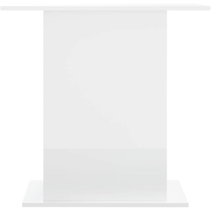 Дерев'яна тумба для акваріума Rantry, біла глянцева, 36x75x72,5 см, міцна підставка, меблі та аксесуари для акваріумів