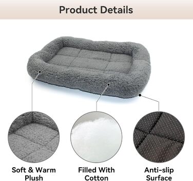 Крісло-лежанка для котів та собак PETLESO - м'яке, з антиковзною основою, 56x41 см