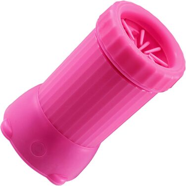 Автоматичний очищувач лап для собак, USB-зарядка, для дому, середні та великі породи, цуценята, зелений (рожевий)