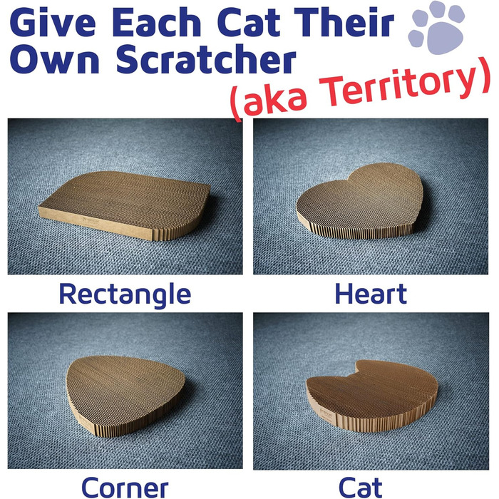 Кігтеточка для котів Americat XL, двостороння, з картону, міцна, без ворсу, довговічна