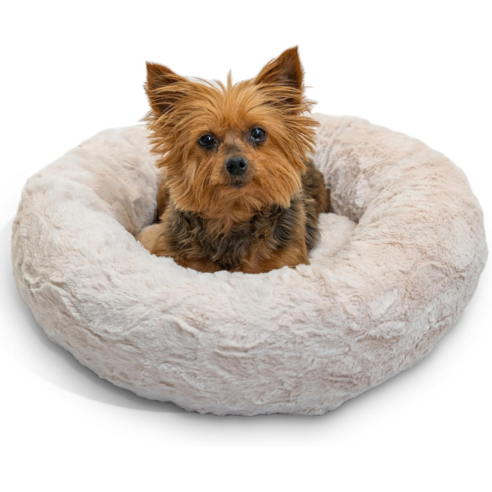Ліжко для собак і котів Best Friends by Sheri Calming Donut XS, плюшеве, 45,7x45,7 см