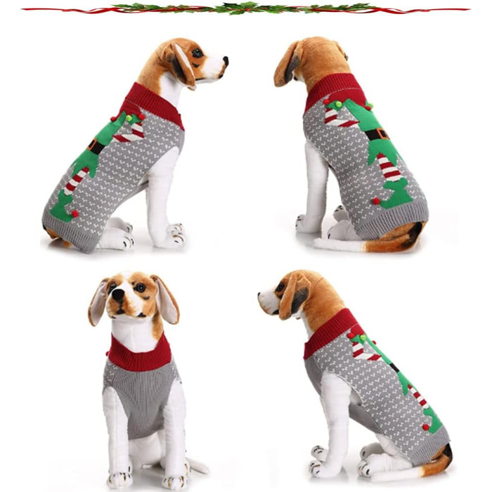 Пуловер для собак ABRRLO, карнавальний костюм клоуна, теплий зимовий халат, бавовна, XL