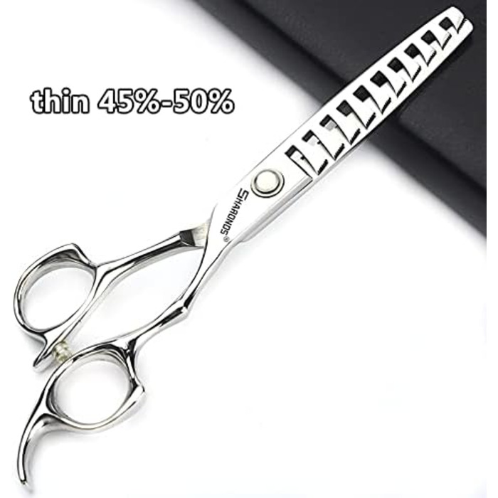 Професійний набір перукарських ножиць SHARONDS 6 дюймів для перукарів та дому, набір з 6 шт. (V-подібні зубці)