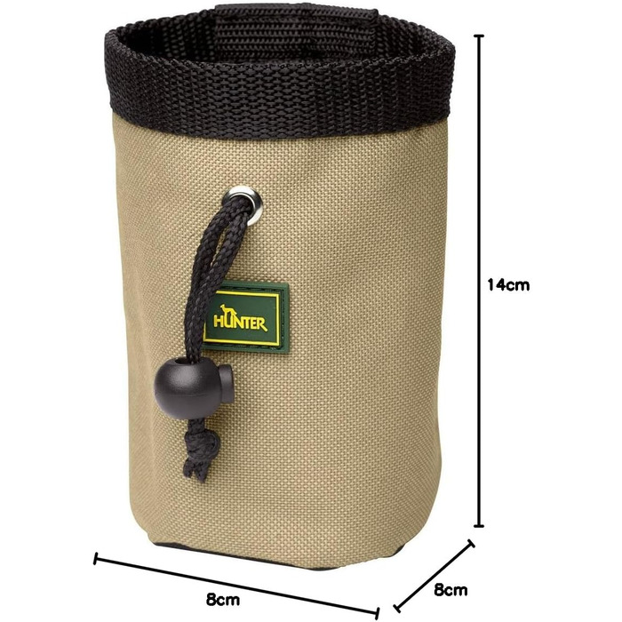 HUNTER BuGrino Basic: пакет для перекусів, 14 x 8 x 8 см, чорний/бежевий