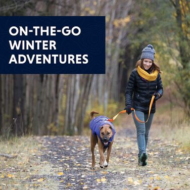 Ruffwear Quinzee утеплена зимова куртка для собак, розмір L, помаранчева, пакується