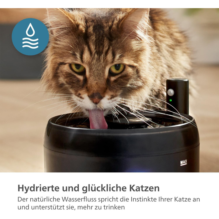 Фонтанчик для котів Philips Pet Series PAW3210/02: Інтелектуальний, з захистом від протікання, датчиком рівня води та тихим режимом