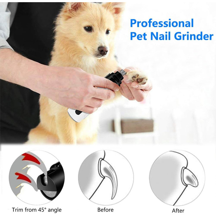 Триммер для собак Orthopfote Ortho Trimmer Pro: безпечний та тихий набір для догляду за кігтями, 1 шт.