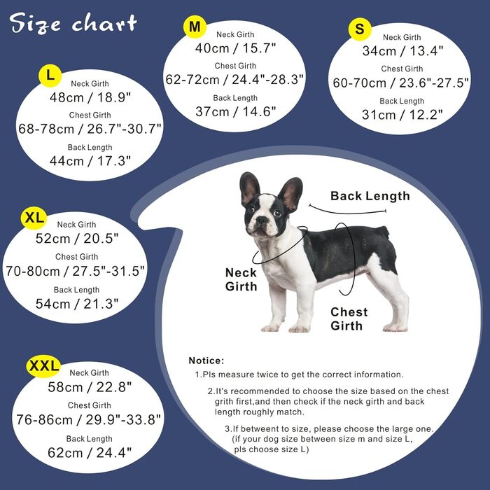 Дощовик для собак Mosucoirl: водонепроникний дощовик з регульованою капюшоном та отвором для повідка (Navyblau, L)