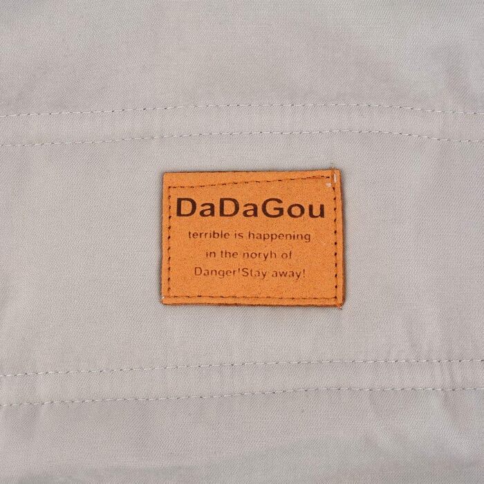 Зунеа Теплий зимовий костюм для собак, флісова підкладка, теплий одяг для цуценят, теплий комбінезон для собак, для дівчаток та хлопчиків (M, сірий)