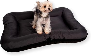 Ліжко для собак середніх порід 4L Textil KLEO, 90x70 см, бежеве, з блискавкою. Ліжко-матрац для собак, вовнове, знімний чохол, легко миється.