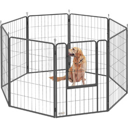 Вольєр для цуценят PawHut: захисний вольєр для собак та котів з 8 секцій, 68x100 см, для дому та вулиці
