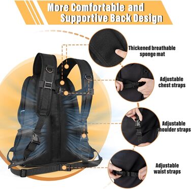 Сумка-переноска для собак YUDODO, переноска для тварин, чорна, для маленьких собак, котів, кроликів (M, 2,3–4,5 кг)