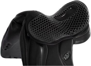 Гелева ортопедична подушка для сідла Acavallo Dressur Gel Out Ortho Coccyx 20 мм, розмір M, чорна