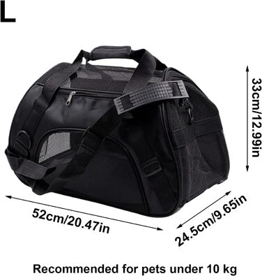 Транспортна переноска для тварин | Складна переноска з вентиляцією | Для котів, цуценят, маленьких та середніх порід. Підходить для подорожей, прогулянок та авіаперельотів