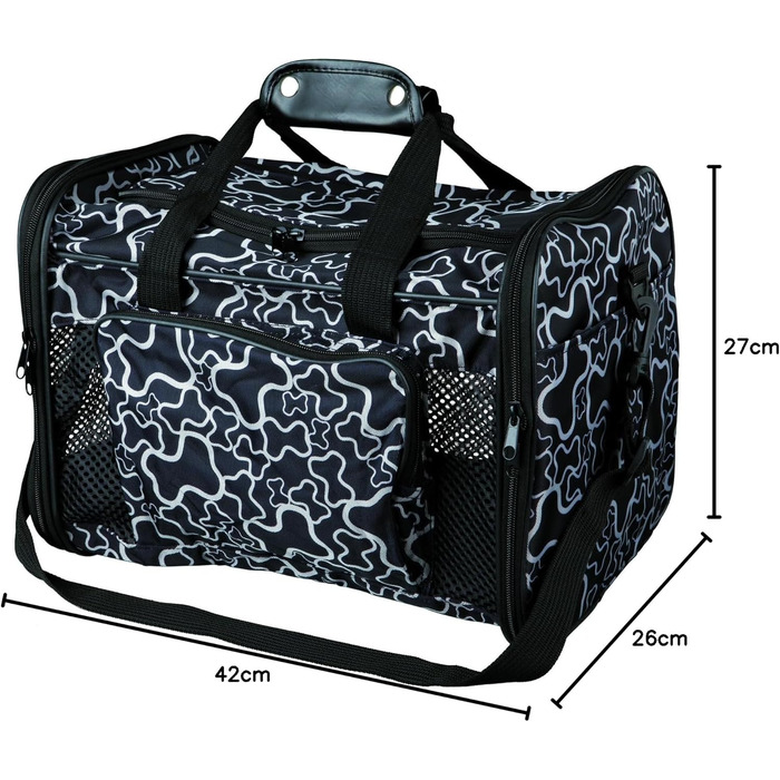 Сумка Trixie Adrina, 26 × 27 × 42 см, чорна - 42 x 26 x 42 см