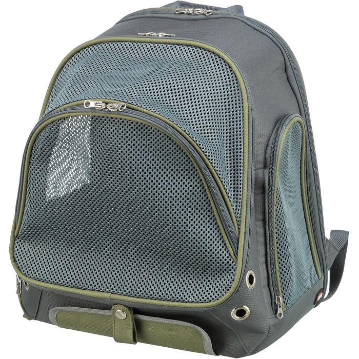 Рюкзак для собак TRIXIE Lyla - для собак до 8 кг, з кишенями, короткою повідком та регульованим плечовим ременем, з дихаючого мешу