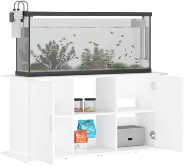 Підставка для акваріума INLIFE, біла, 121x41x58 см, деревостружкова плита, 30,7 кг