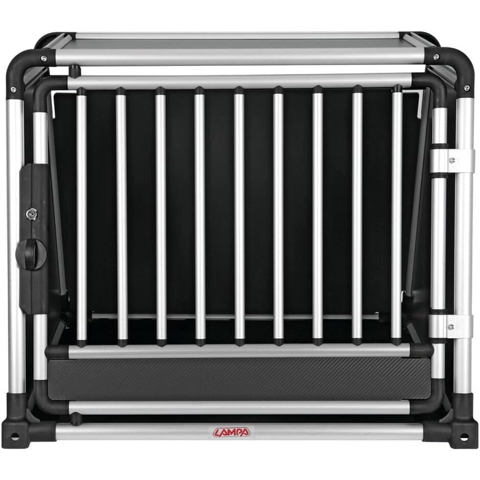 Транспортна переноска для тварин 83x73x66 см, алюміній та тканина