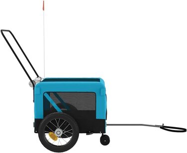 Причіп для велосипеда Gecheer: вантажний, для собак, з тканини Oxford, блакитний (135 x 68,5 x 73,5 см)