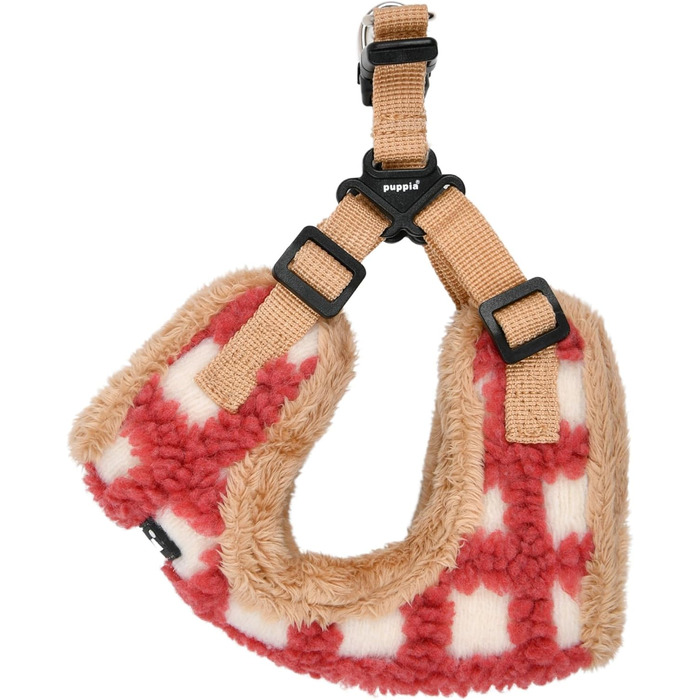 Шлейка для собак Puppia Stefan Comfort, тепла зимова, з вафельним візерунком, регульована, для маленьких та середніх собак, морська блакить, розмір S