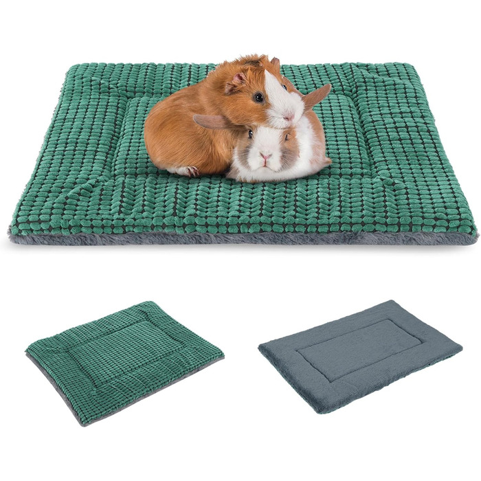 Ортопедичне ліжко для собак BVAGSS, миється, м'яке, тепле, для маленьких, середніх та великих собак, 76x50x4 см, 54x33x4 см, зелене