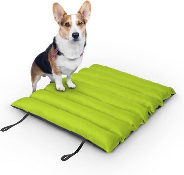 Килимок для собак Bestlivings 85x70 см - Outdoor, водовідштовхувальний, дихаючий, з м'якою подушкою - для вулиці (лайм)