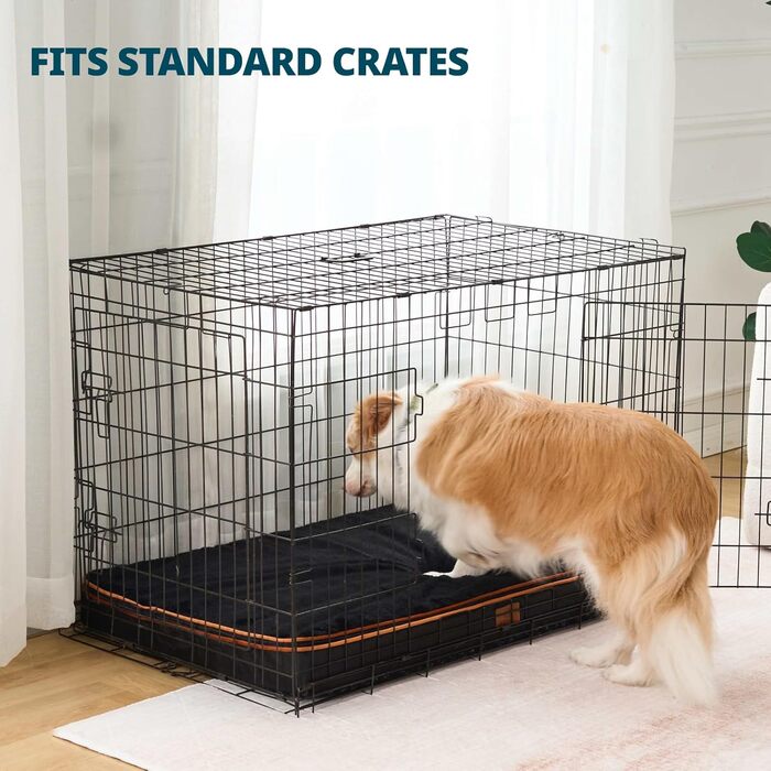 Ортопедичний лежак для собак з пінополіуретану, середній, вологостійкий, знімний чохол, сірий (30' x 20' x 5')