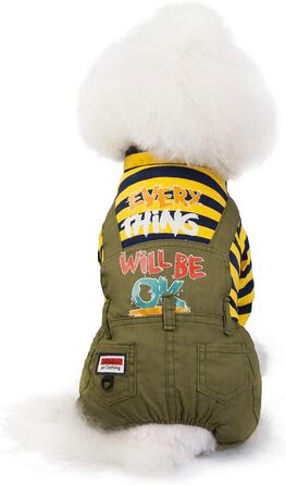 Теплий пуловер для собак та котів з капюшоном, джинсовий, з флісу, жовтий (M)