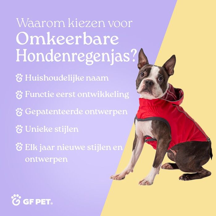 Жовтий дощовик для собак середнього розміру ElatoFit - водонепроникний, розмір H 33 см