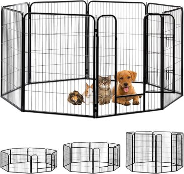 Клітка для кота Reaxdays Wepenausauf, чорна, XL, 80x78x235 см, для дому та вулиці