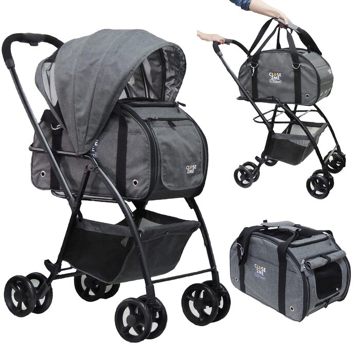 Транспортна система для тварин EzTravel - переноска з шасі