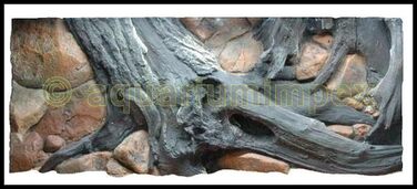 3D фон для акваріума 100x50 см, декор «Амазонка»