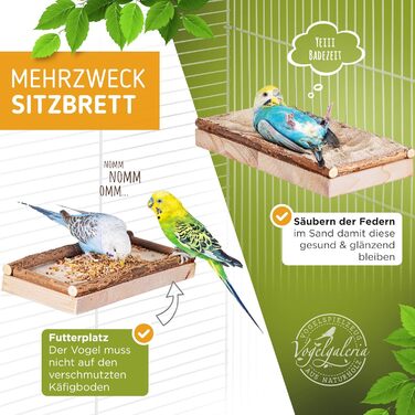 Набір Vogelgaleria з 9 аксесуарів для клітки хвилястого папуги та інших птахів – якісне приладдя для комфортного утримання птахів