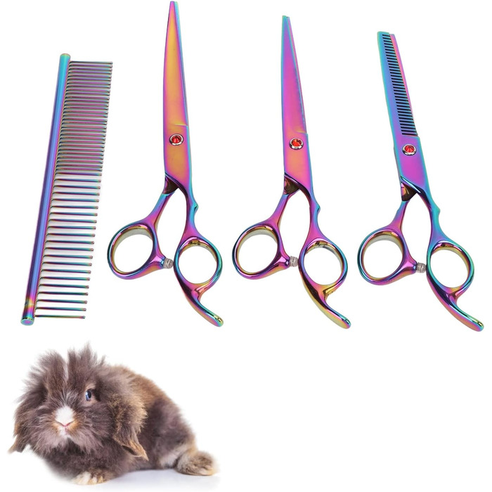 Набір професійних ножиць для грумінгу собак, нержавіюча сталь, для дому та салону