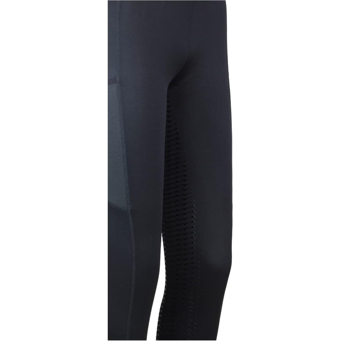 Лазура - Теплі рейтузи для верхової їзди для дітей та жінок Емілія | Утеплені термо-рейтузи з силіконовим повним обхватом | Рейтузи для верхової їзди для хлопчиків та дівчаток з флісовою внутрішньою стороною | Дитяча та жіноча верхова екіпіровка 176 Чорни
