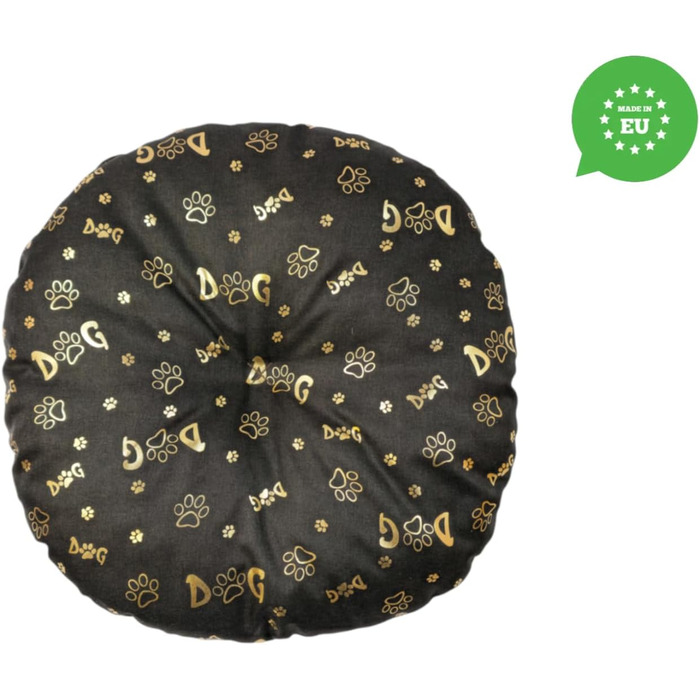 М'який лежак для собак та котів, діаметр 60 см, коричневий колір. Лежанка для собак, котяча лежанка, килимок для тварин. Можливість прання. Ідеально підходить для переносних кліток та лежанок. Діаметр 60 см (40 см, темно-коричневий)