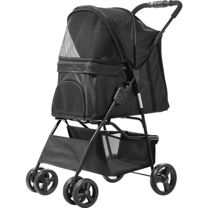 Візок для собак Сенна сірий (чорний)