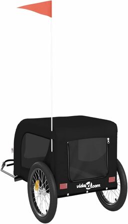 Причіп для велосипеда ARKEM для собак, чорний, з оксфордської тканини та металу