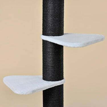 Котячий будиночок RHRQuality Royalty для великих котів – 158 см – з товстими сизалевими стовпами (основа, блакитний)