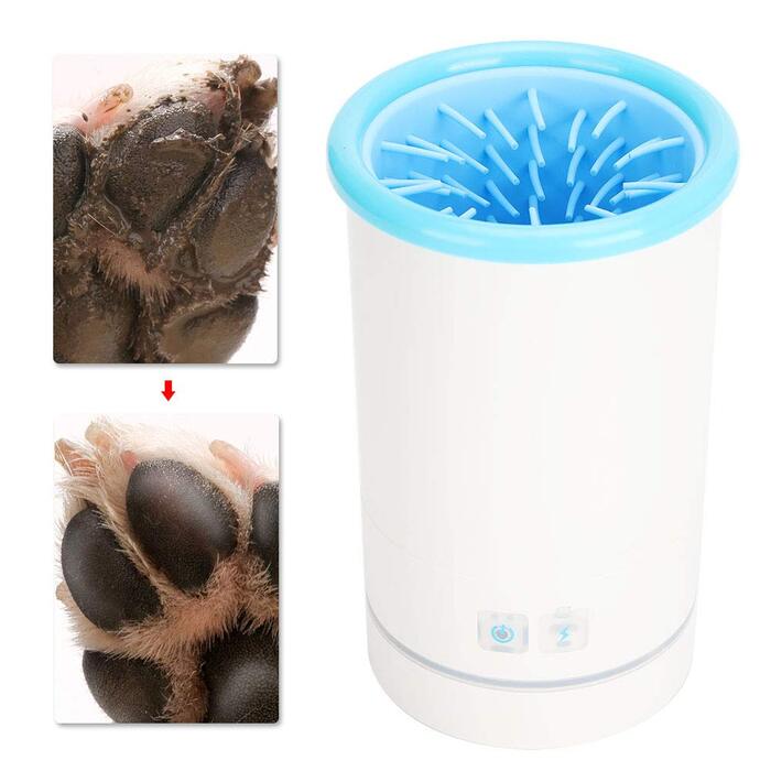 Автоматичний мийник лап для собак з USB-підзарядкою, силіконова щітка