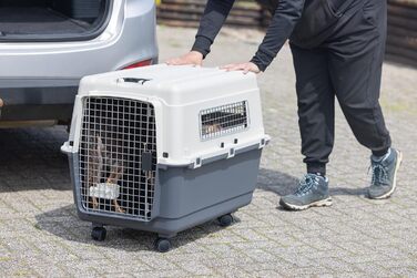 Транспортна переноска для котів Karlie Nomad L (81x56x59 см), фронтальний завантаження