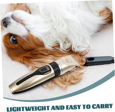 Електрична машинка для стрижки собак Supvox з титановими лезами, тиха та з низькою вібрацією, безпечне стриження вух, морди та лап, для собак та цуценят