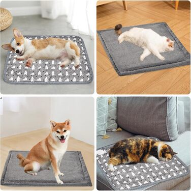 Грілка для котів та собак, килимок з підігрівом, 45 x 45 см, регулювання температури та таймер