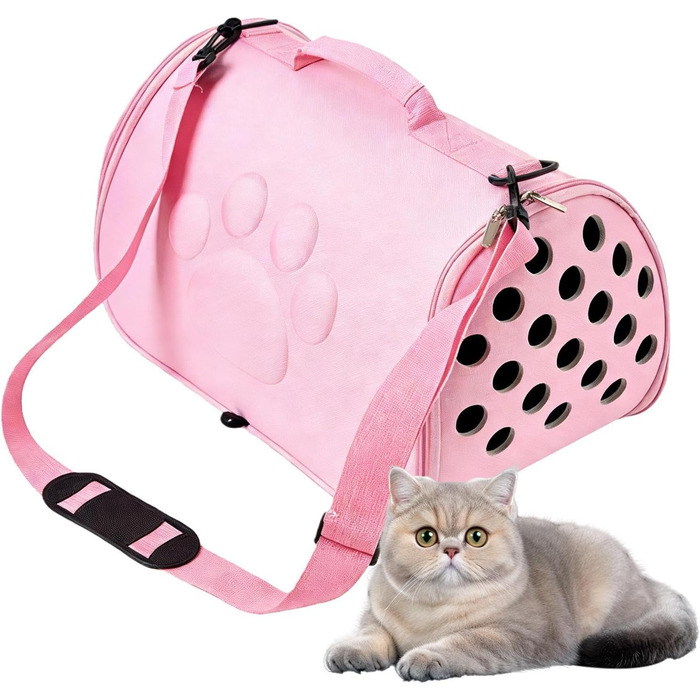 Трансформер-переноска для котів, рожева, L - зручна переноска для подорожей, ветеринара, міста та кемпінгу