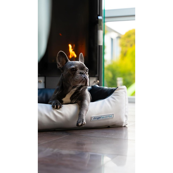 Крісло-ліжко для собак з віско-матрацом, миється - преміум якість, розмір L - 115 x 85 см (M: 100 x 75 см, мокко)