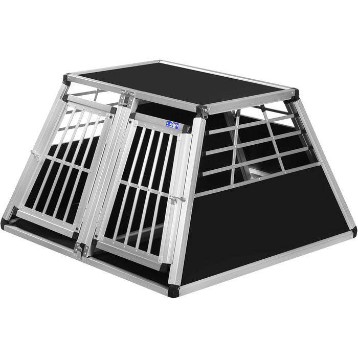 Транспортний бокс для собак Transportbox N56 з алюмінію, 100x100x62,5 см, з перегородкою та аварійним виходом, безпечний транспорт у багажнику