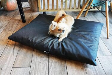 Водонепроникне собаче ліжко 4L Textil ZOE для собак середніх порід (60x50 см, графіт)