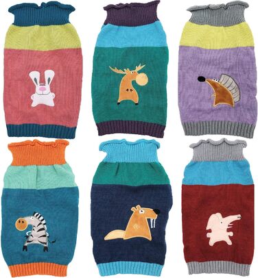 Теплий в'язаний пуловер для собак, модний дизайн, для маленьких та великих тварин, розмір XXS (довжина 20.3 см), XL (довжина 18 см), матеріал: бібер