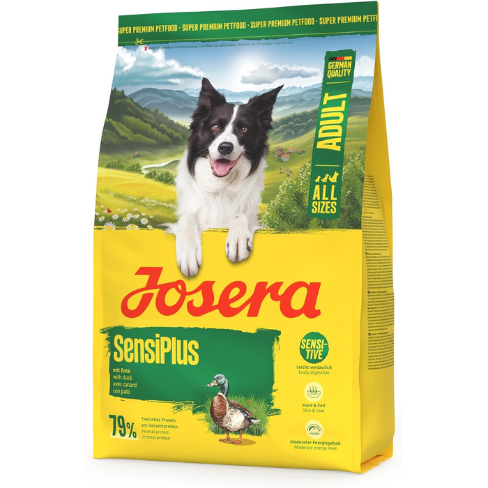 Сухий корм для дорослих собак JOSERA SensiPlus з качкою та рисом, гіпоалергенний, 12.5 кг
